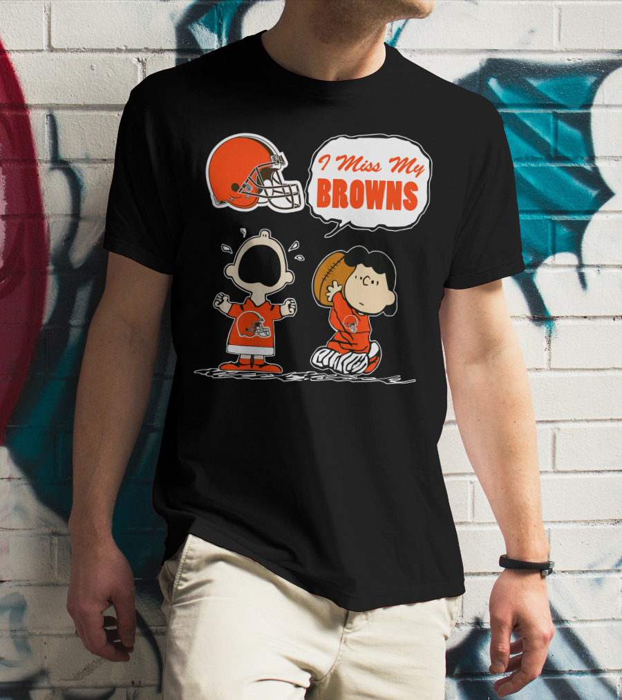 I Miss My Cleveland Browns 67 Football Fan Nostalgia T-Shirt