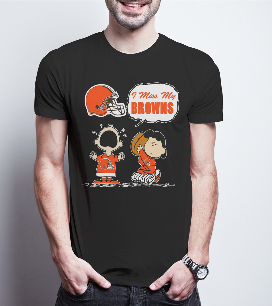 I Miss My Cleveland Browns 67 Football Fan Nostalgia T-Shirt