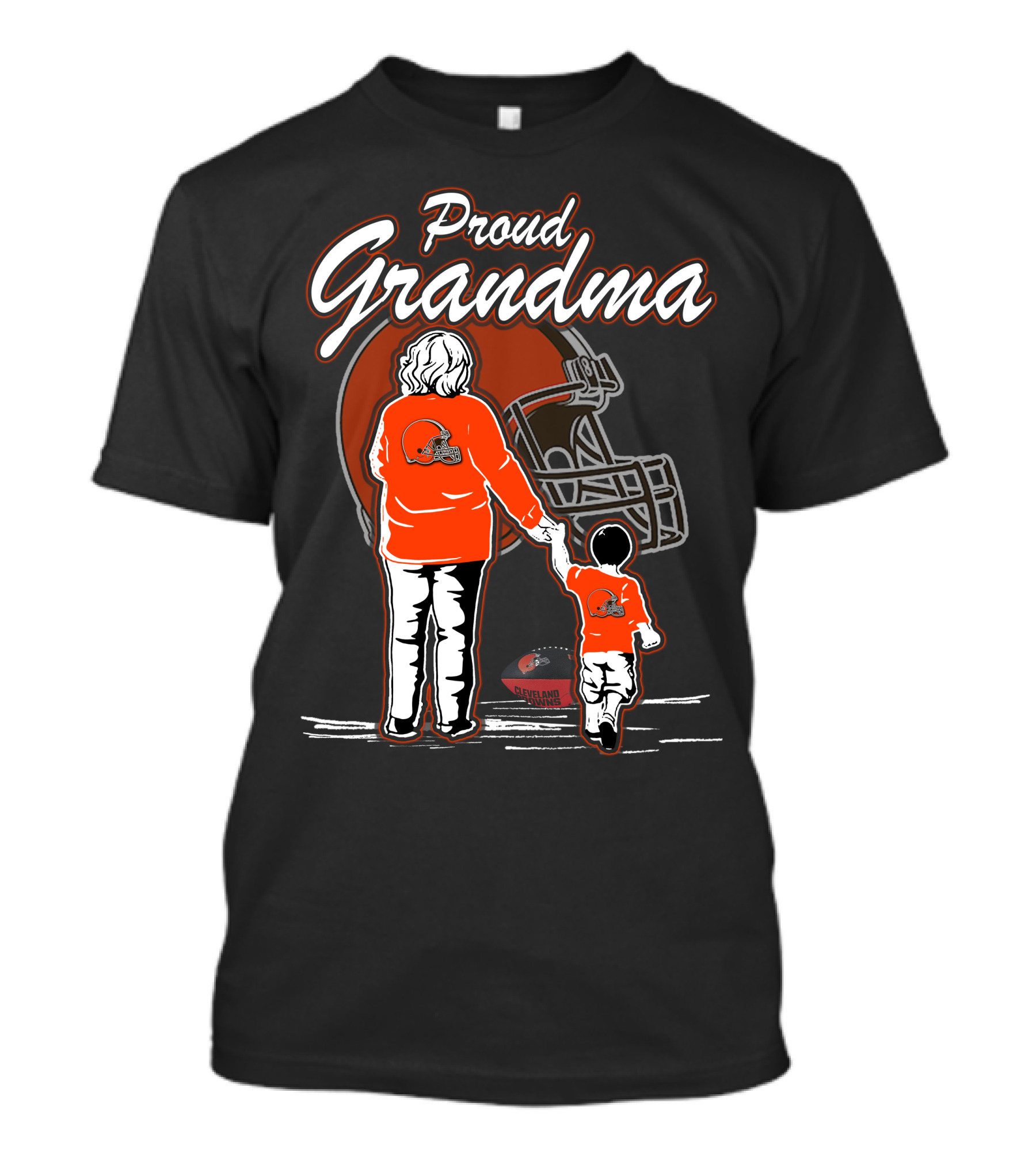 Proud Grandma Cleveland Browns Football Family Fan T-Shirt