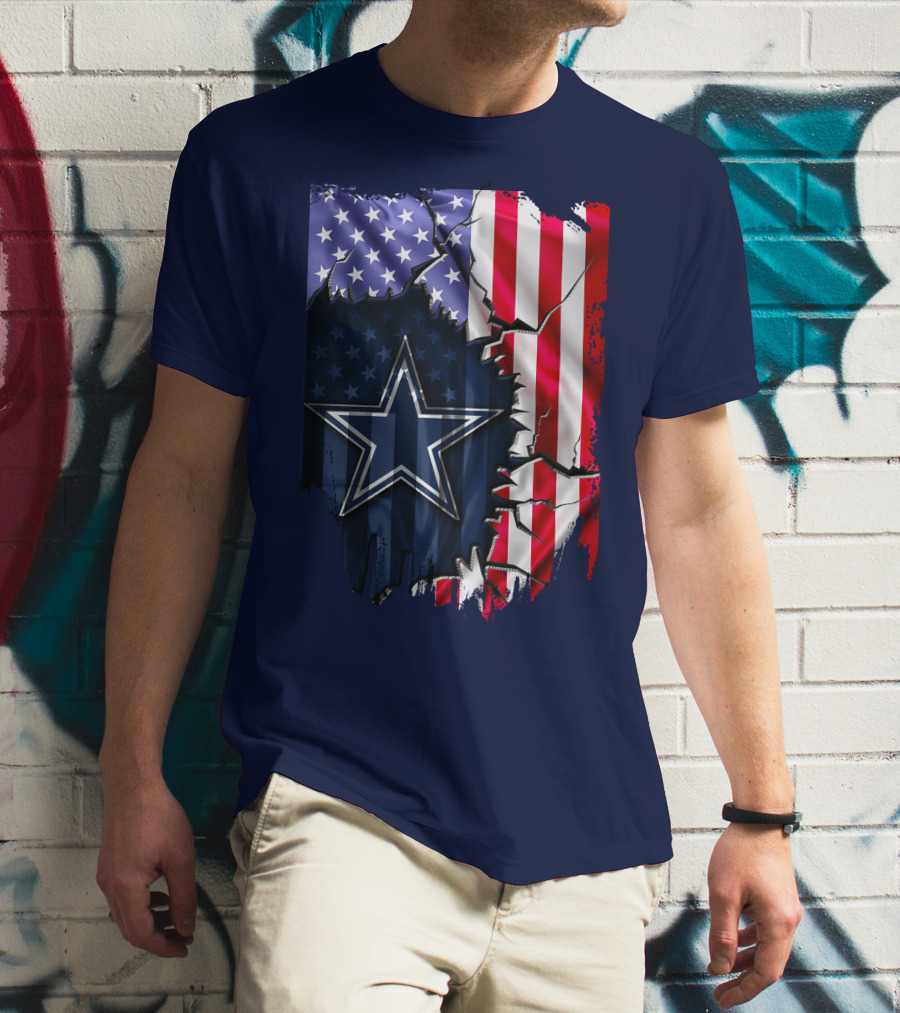 American Flag Dallas Cowboys Star T-Shirt