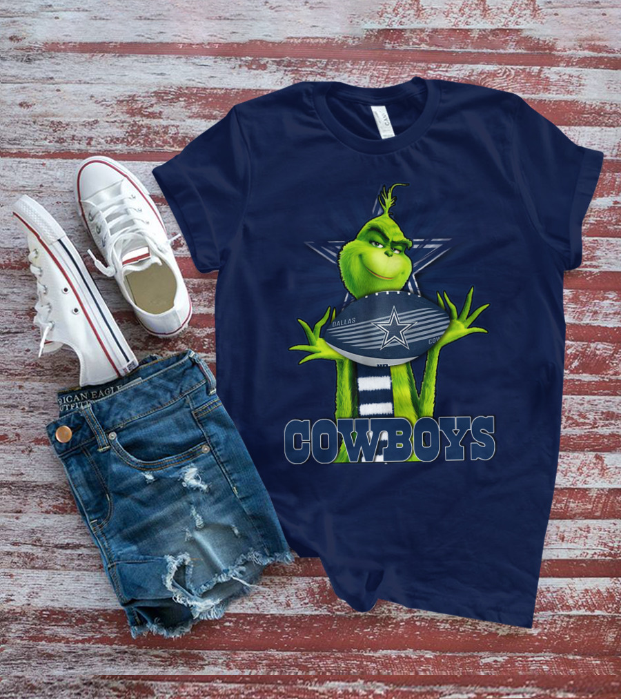 Grinch Dallas Cowboys Football T-Shirt