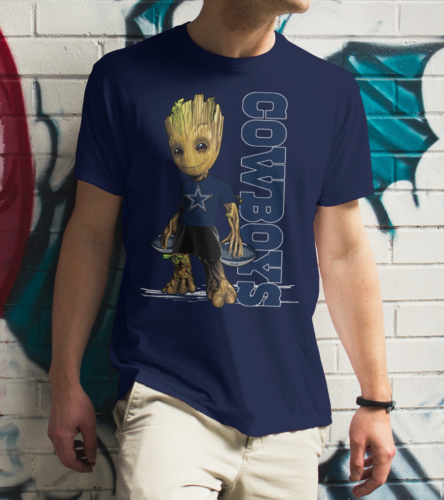 Groot Dallas Cowboys Star Fan T-Shirt