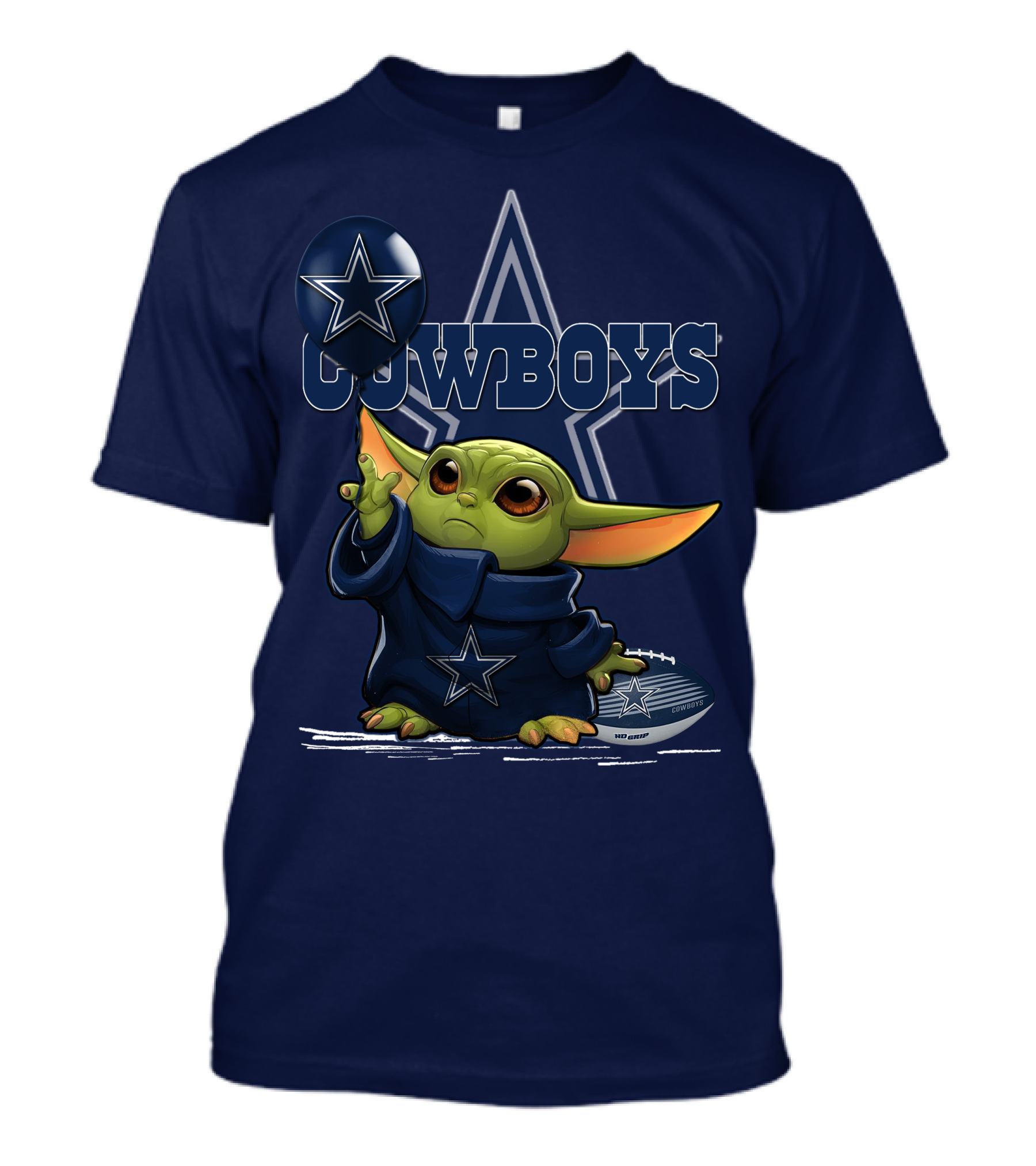 Yoda Dallas Cowboys Star Football Fan T-Shirt