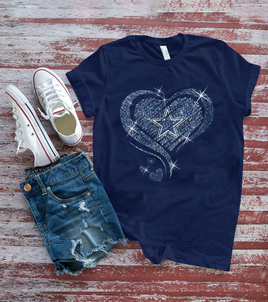 Heart Diamond Star DALLAS COWBOYS T-Shirt