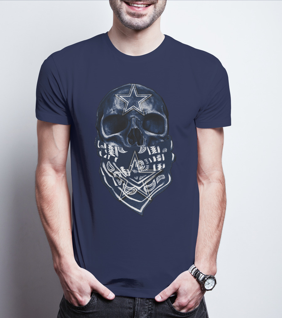 Dallas Cowboys Skull Bandana T-Shirt