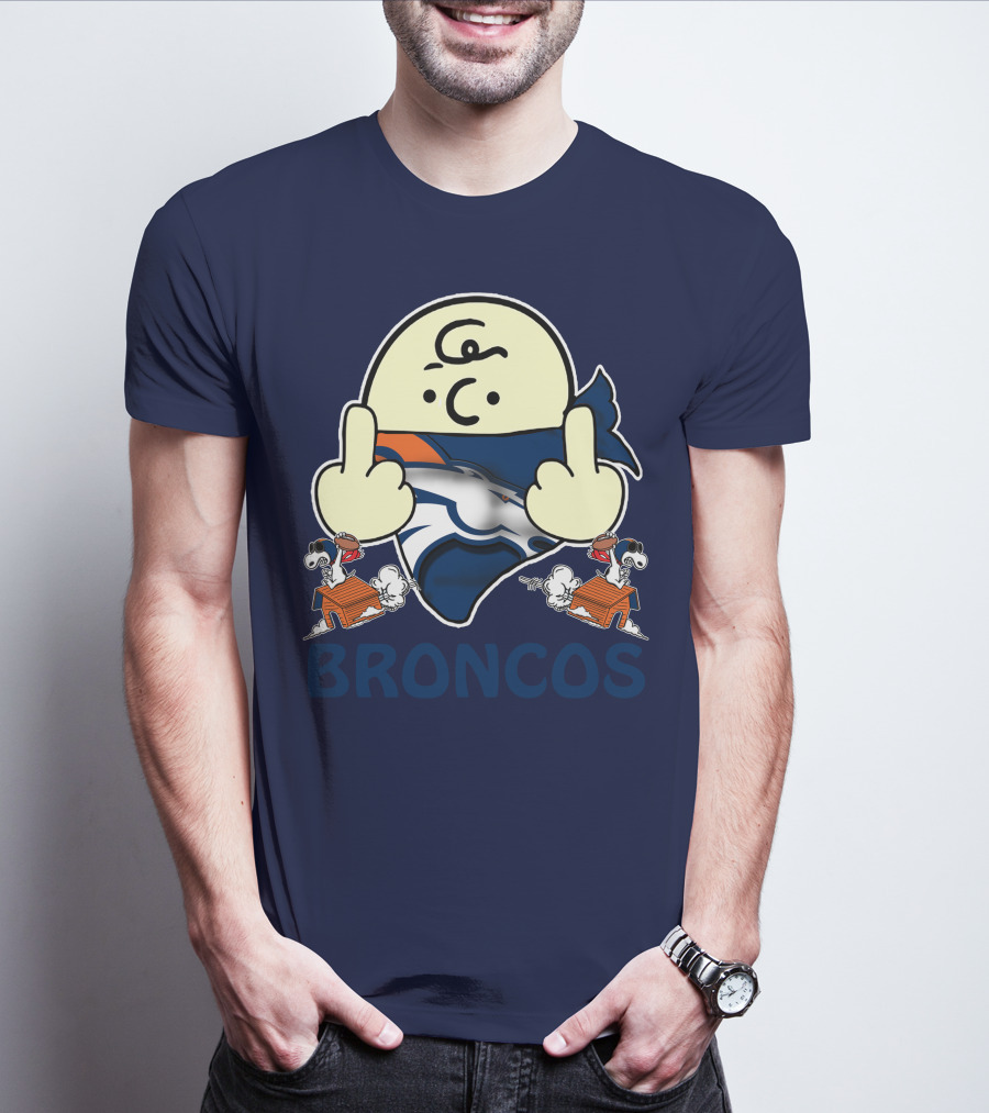 Denver Broncos 28 Iconic Cartoon Characters And Football Team T-Shirt