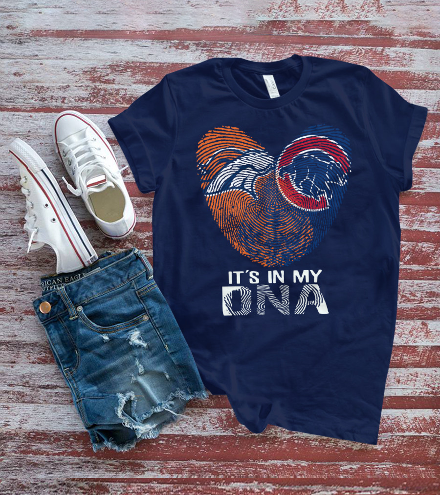 Denver Broncos It's In My Dna Fingerprint T-Shirt