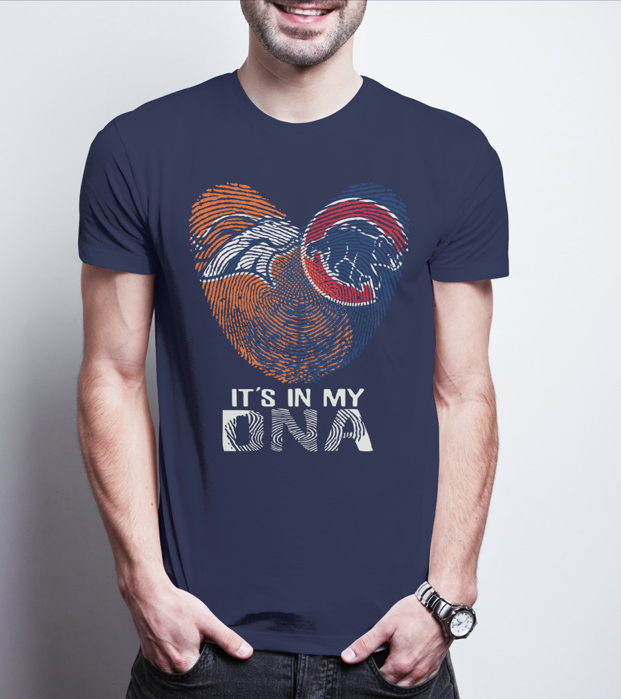 Denver Broncos It's In My Dna Fingerprint T-Shirt