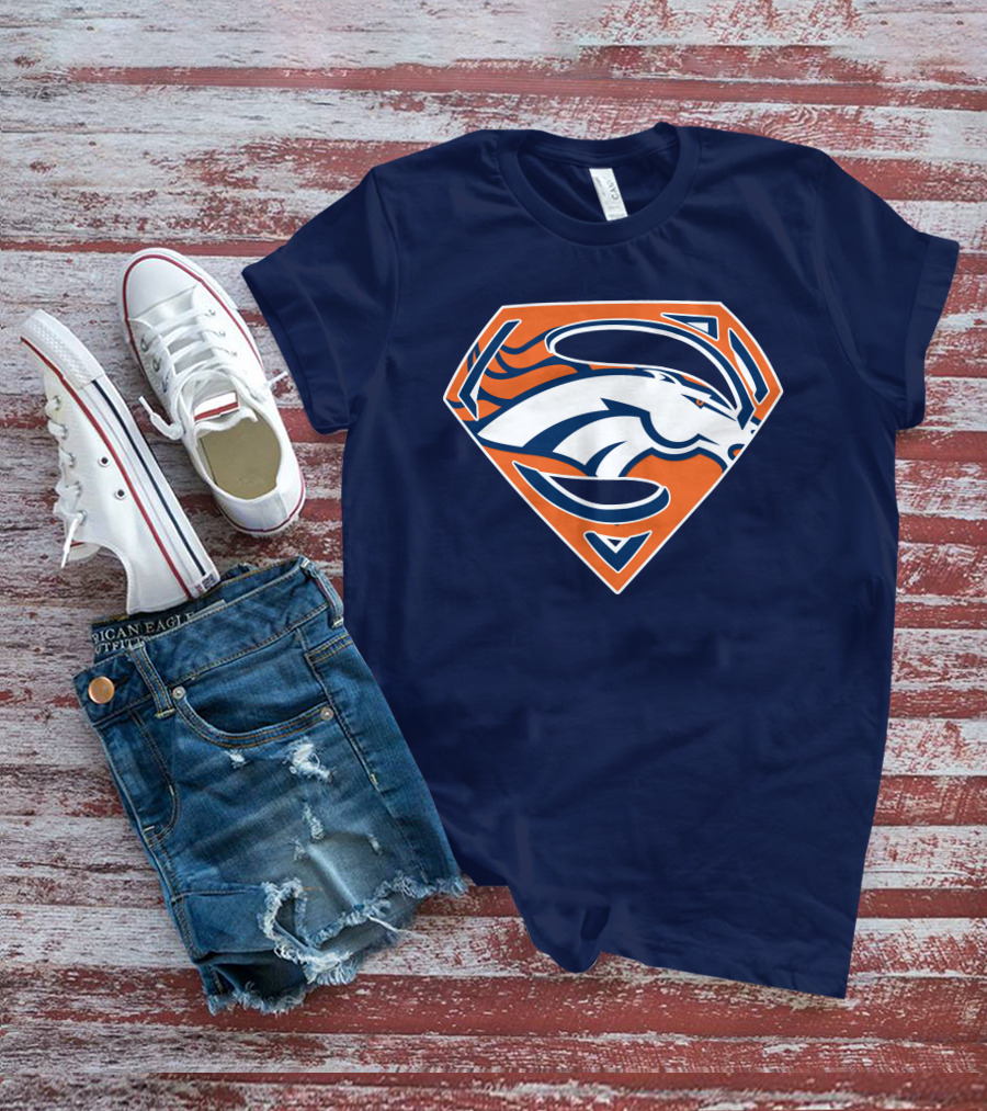 Denver Broncos Superhero Logo T-Shirt