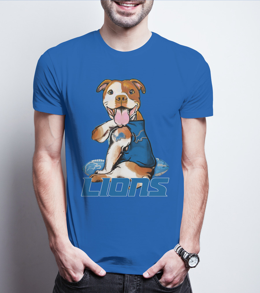 Pittbull Lions Football 팬덤 T-Shirt
