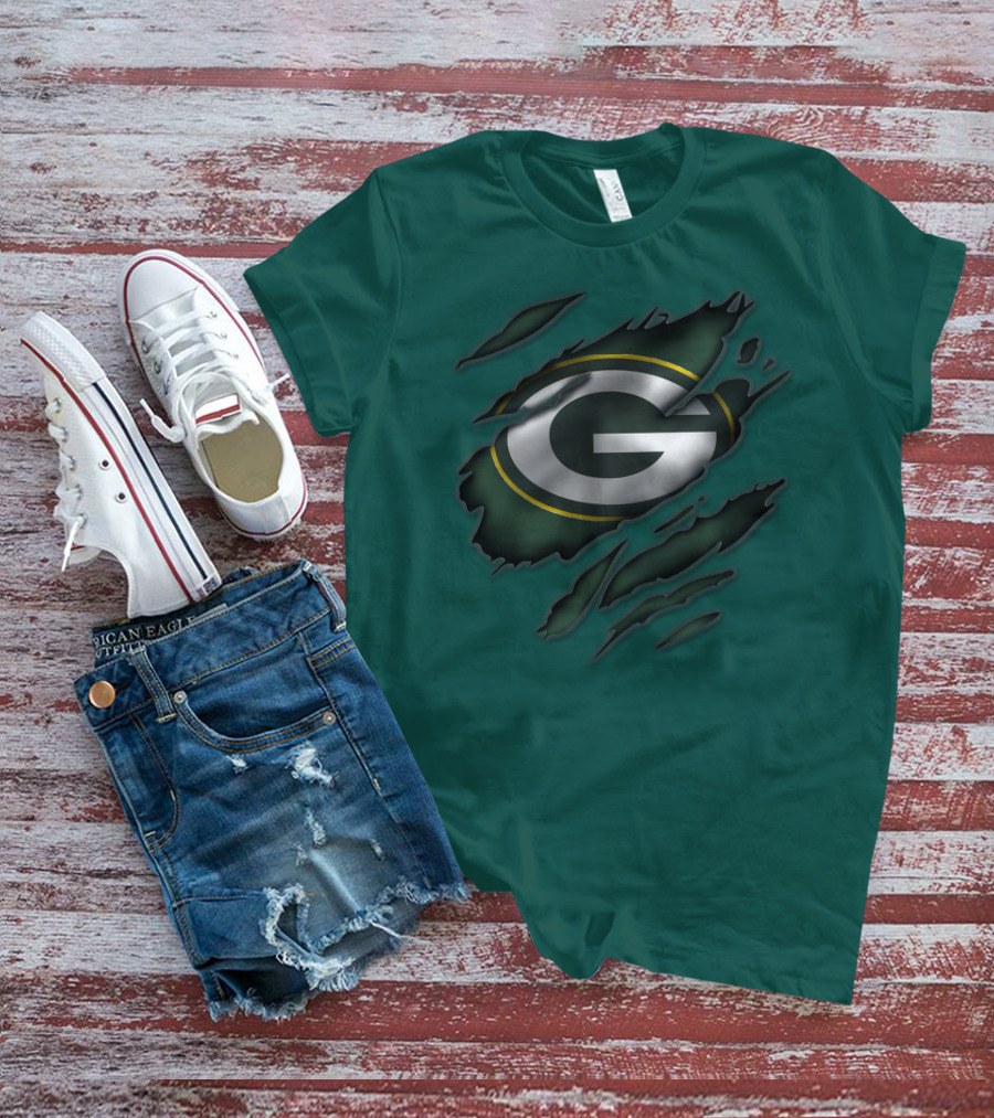 Green Bay Packers Iconic G Logo Tear-Away T-Shirt