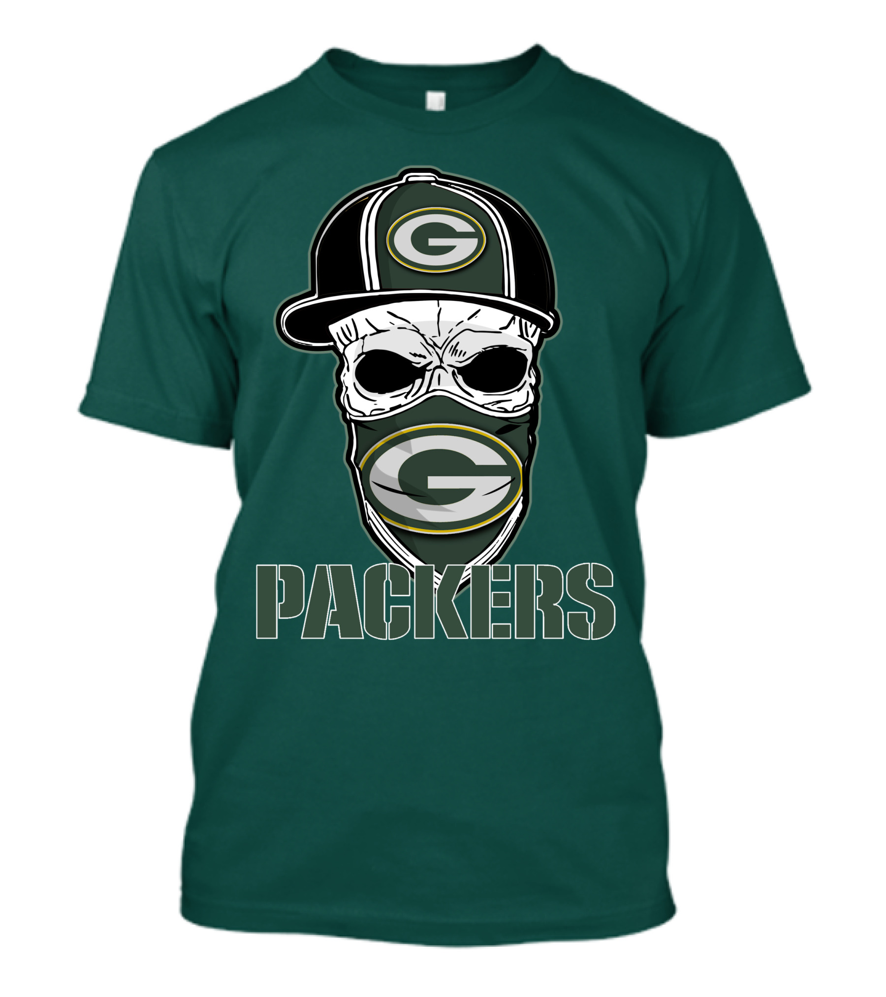 Packers Skull Hat Green Bay Packers T-Shirt