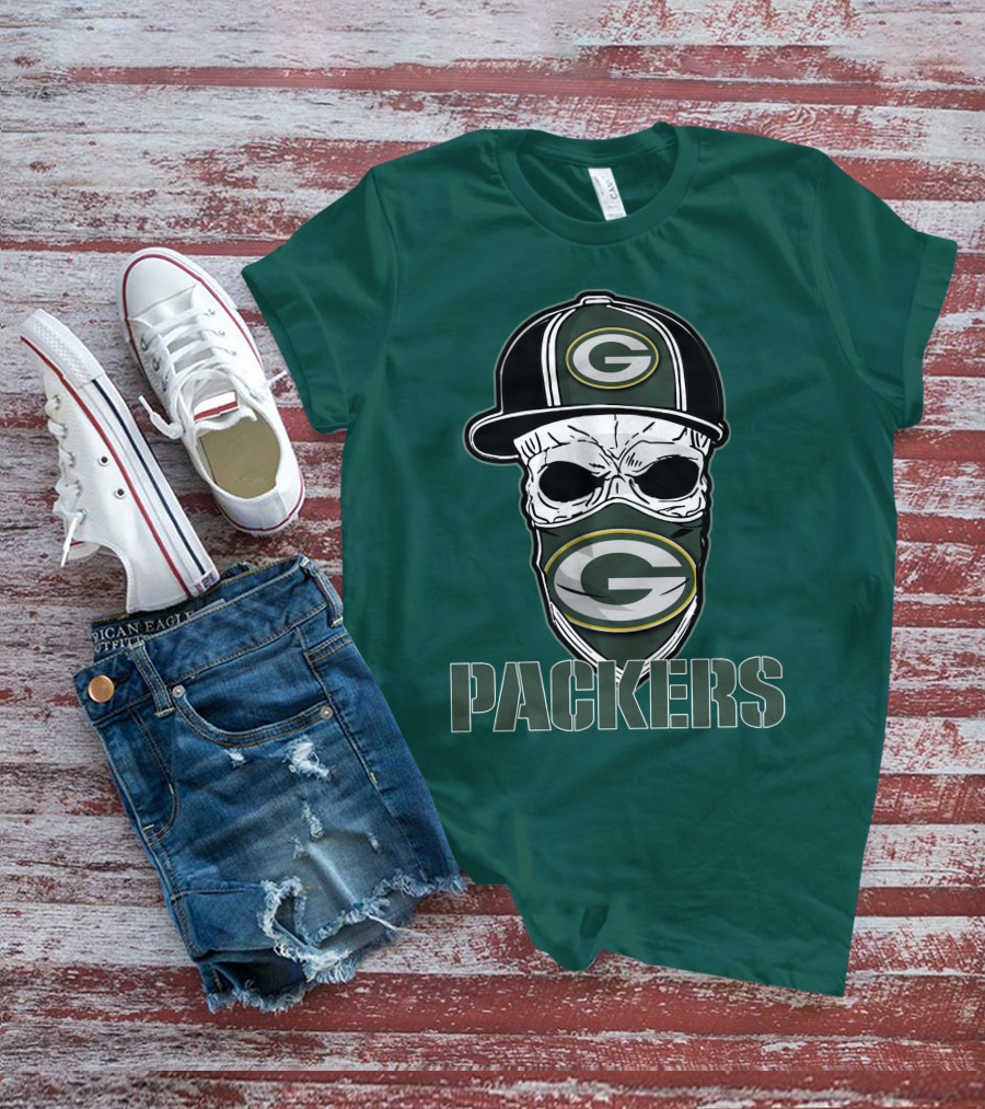 Packers Skull Hat Green Bay Packers T-Shirt