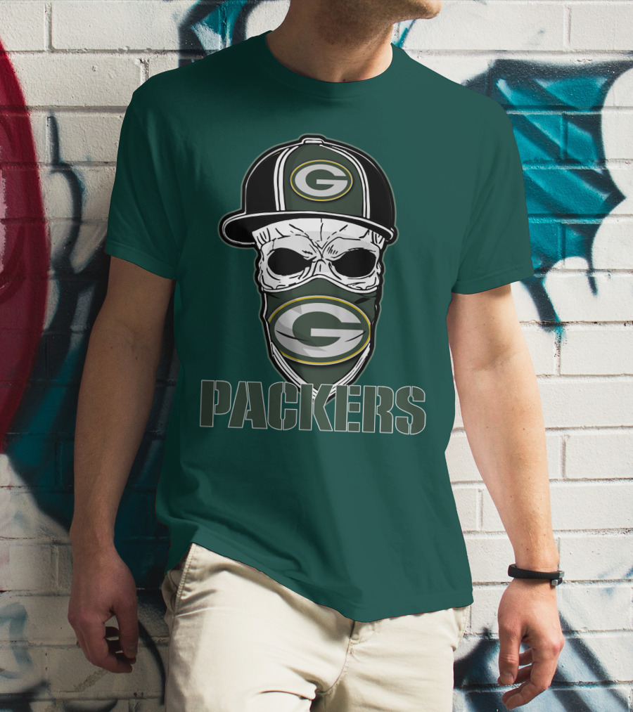 Packers Skull Hat Green Bay Packers T-Shirt