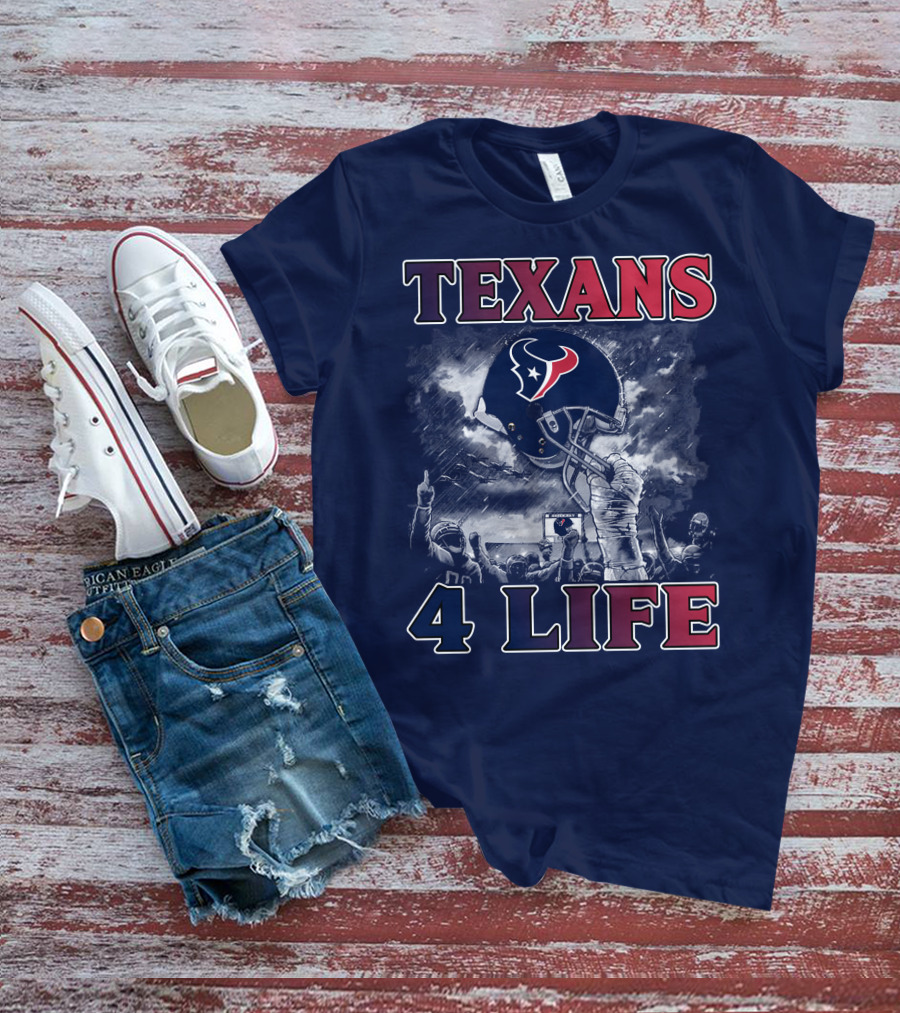 Texans 4 Life Helmet Celebration T-Shirt