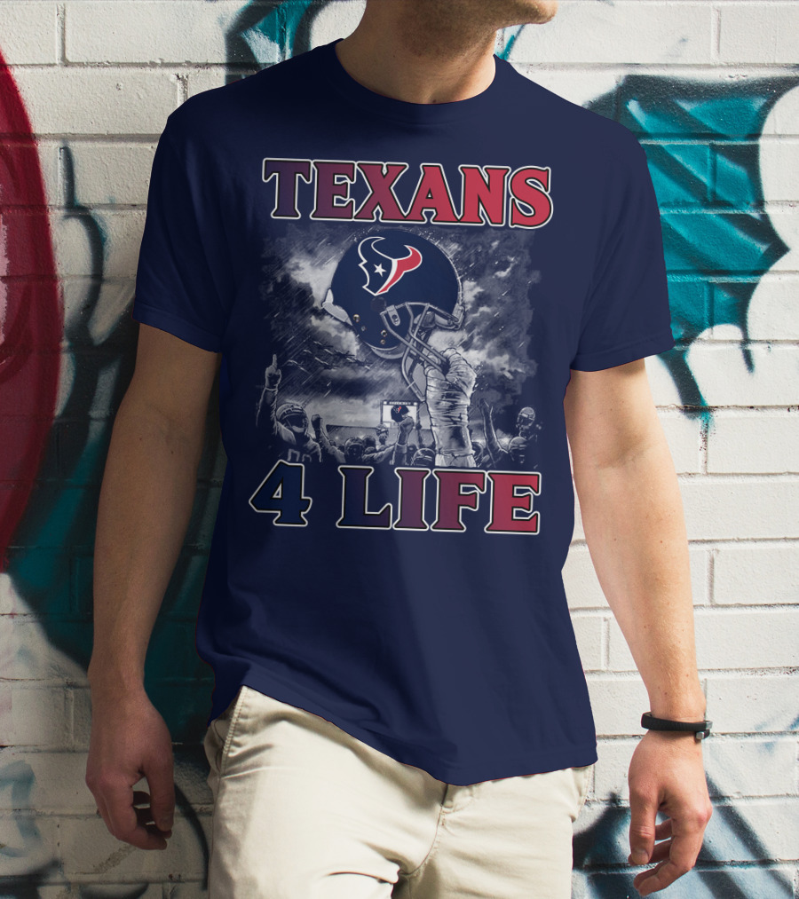 Texans 4 Life Helmet Celebration T-Shirt