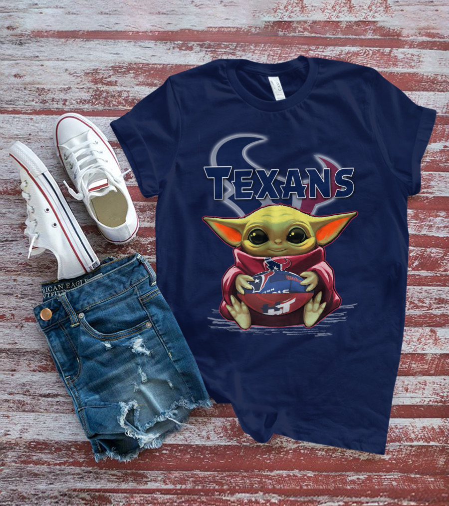 Yoda Texans Football Houston HT T-Shirt