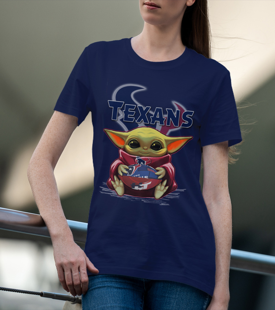 Yoda Texans Football Houston HT T-Shirt