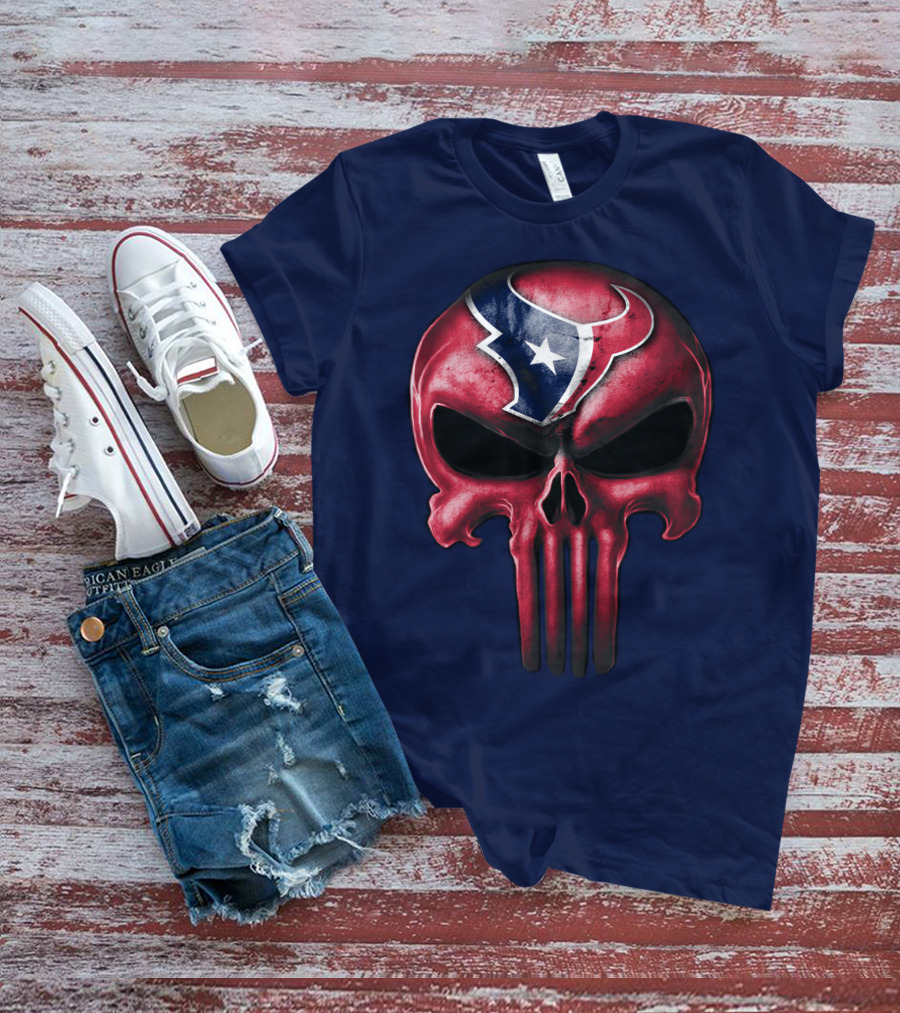 Punisher Skull Houston Texans T-Shirt