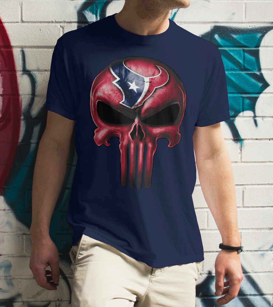 Punisher Skull Houston Texans T-Shirt