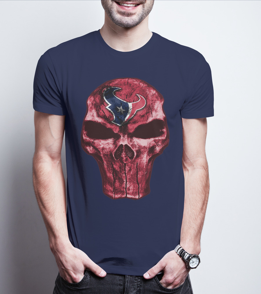 Houston Texans Skull Emblem T-Shirt