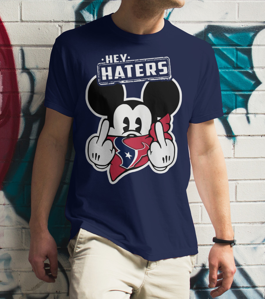 Hey Haters Mick Houston Texans Bandana Display T-Shirt