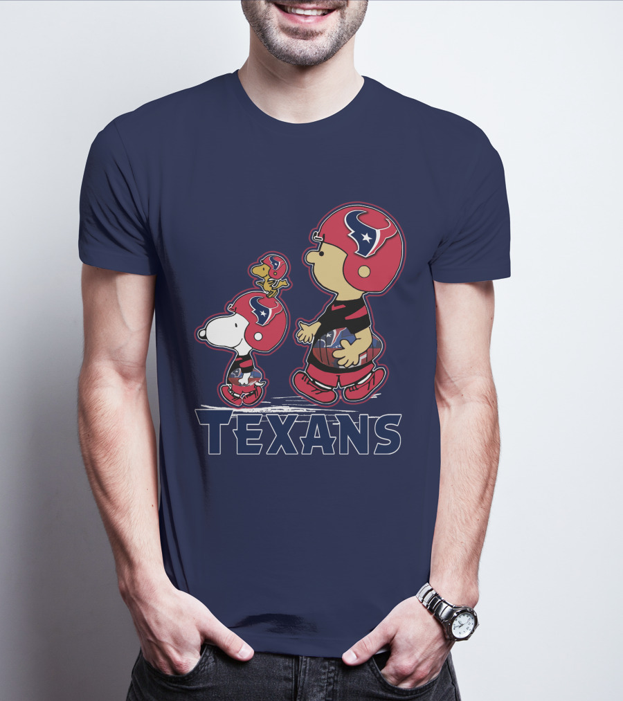 Houston Texans Snpfootball Cartoon Characters T-Shirt