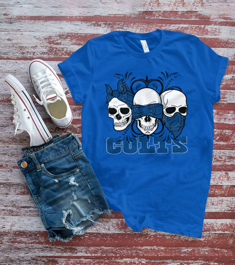 Colts 3 Skull Bandana T-Shirt