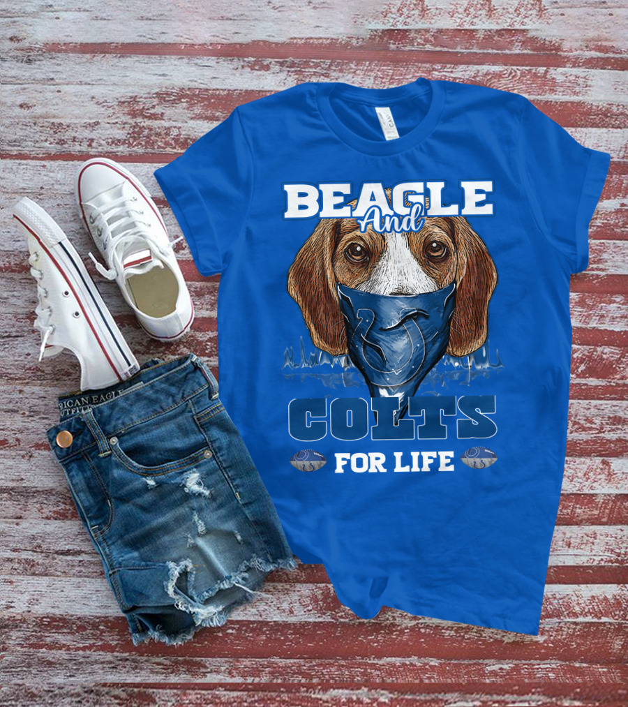 Beagle And Colts For Life Indianapolis Colts T-Shirt