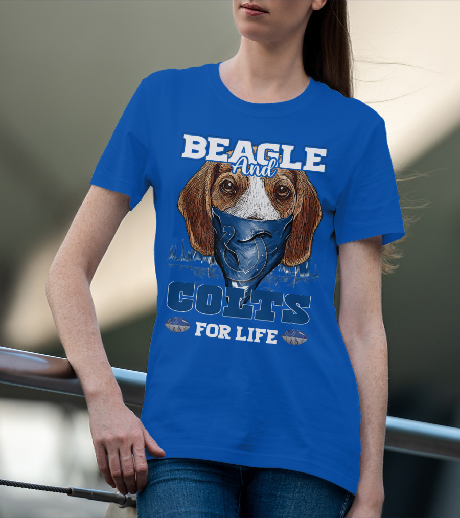 Beagle And Colts For Life Indianapolis Colts T-Shirt
