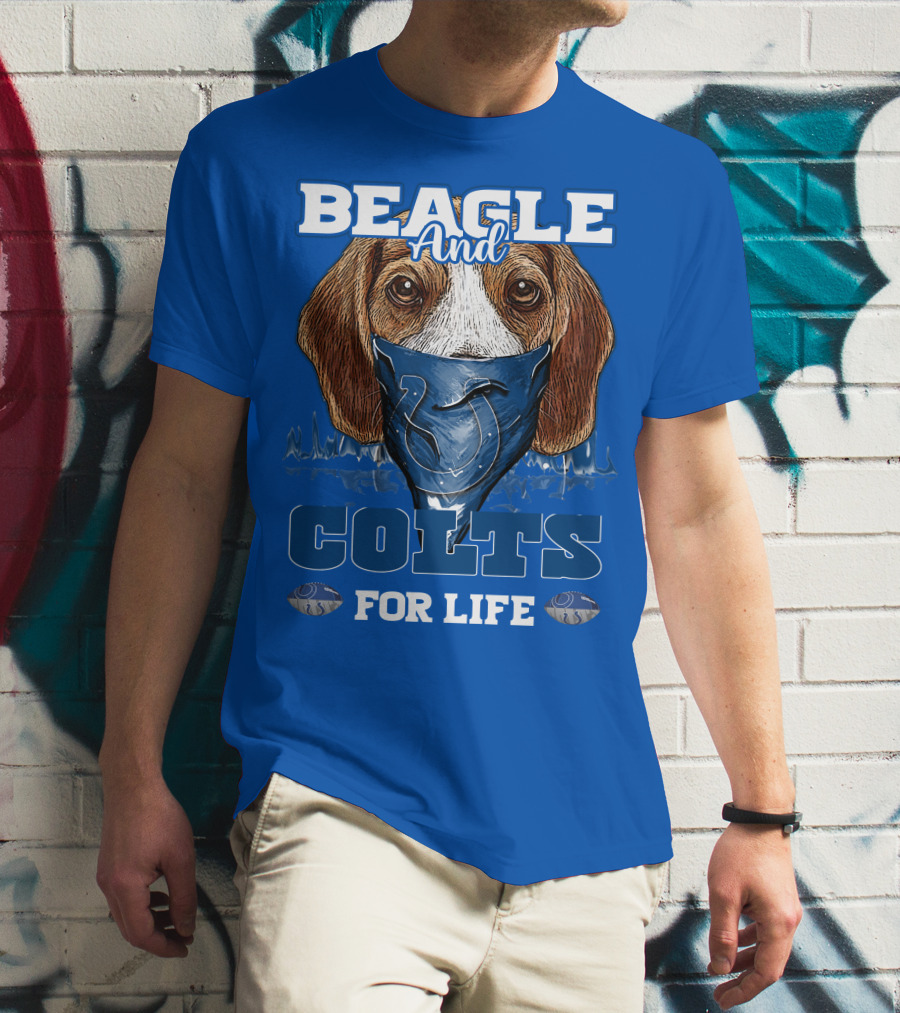 Beagle And Colts For Life Indianapolis Colts T-Shirt
