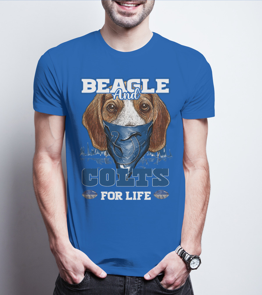 Beagle And Colts For Life Indianapolis Colts T-Shirt