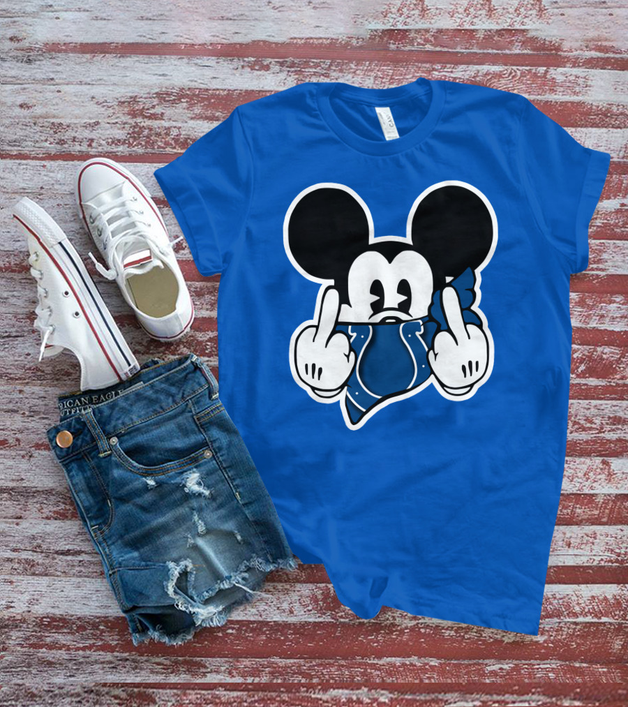 Mickey Mouse Indianapolis Colts Bandana Fan T-Shirt