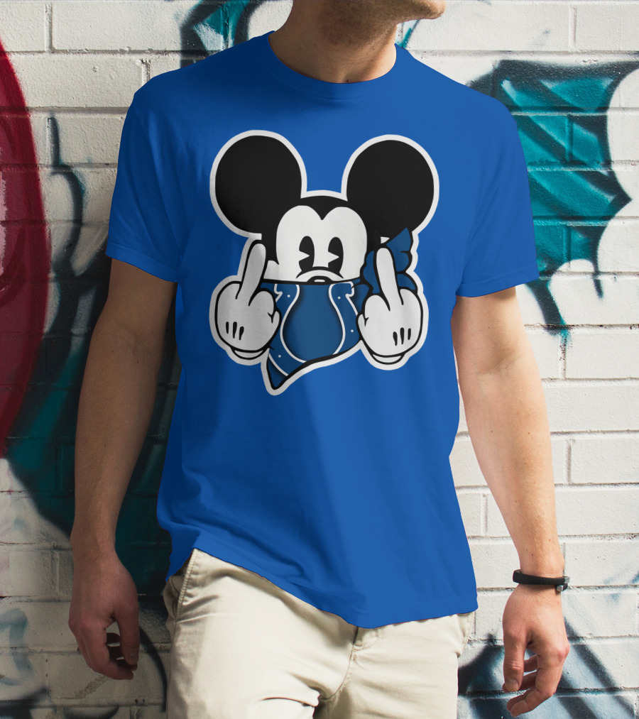 Mickey Mouse Indianapolis Colts Bandana Fan T-Shirt