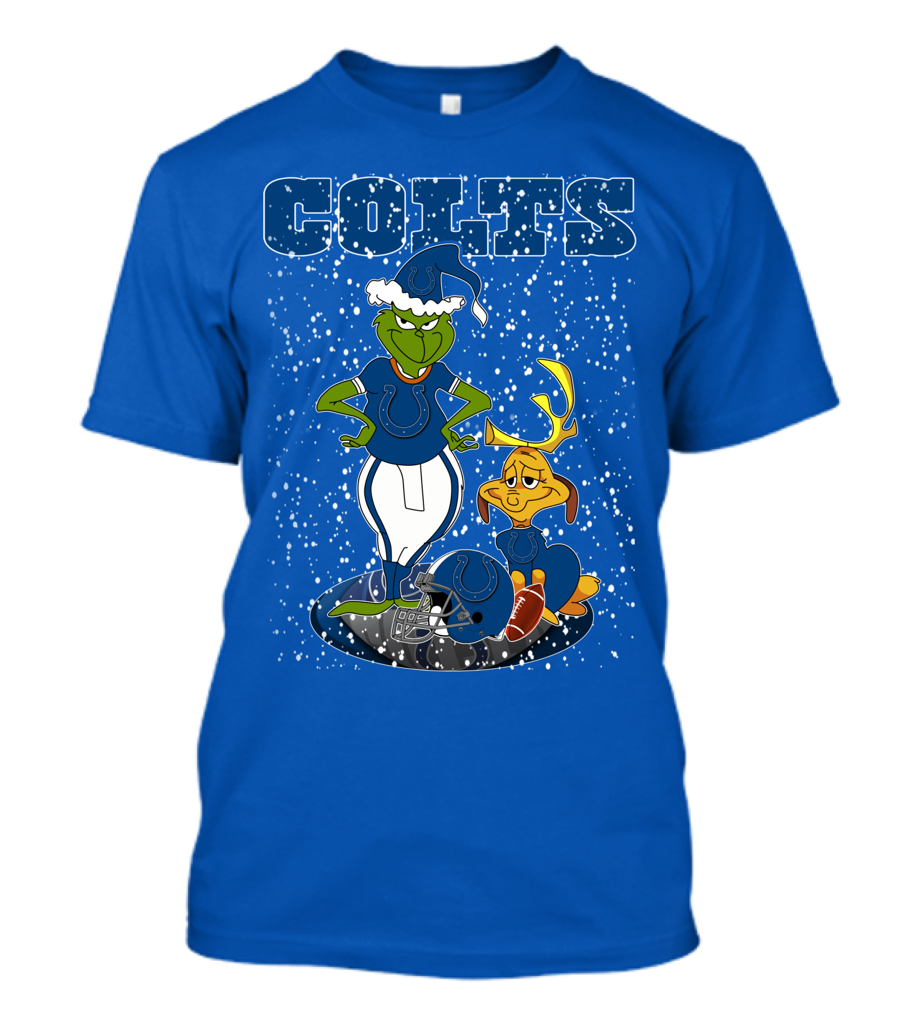 Colts Grinchxmas Indianapolis Colts Holiday Football Fans T-Shirt