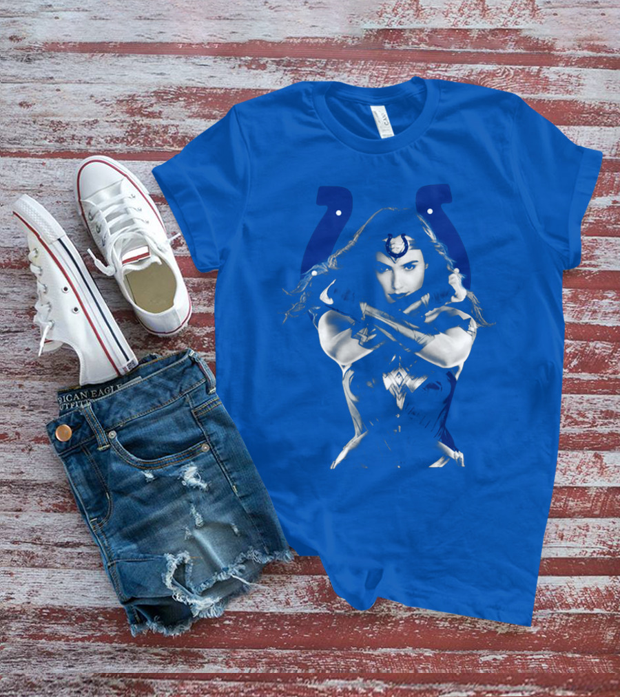 Indianapolis Colts 63 Wonder Woman Logo T-Shirt
