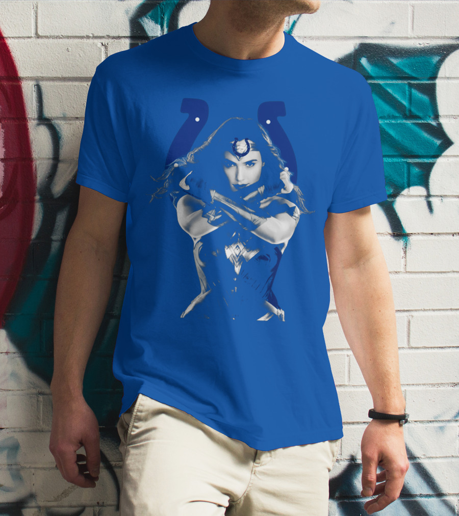Indianapolis Colts 63 Wonder Woman Logo T-Shirt
