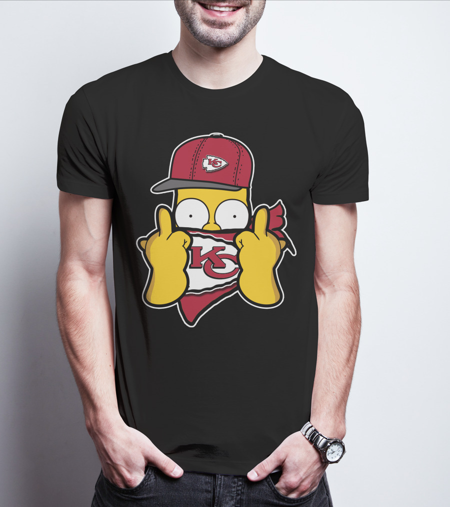 Kansas City Chiefs Homer Simpson T-Shirt