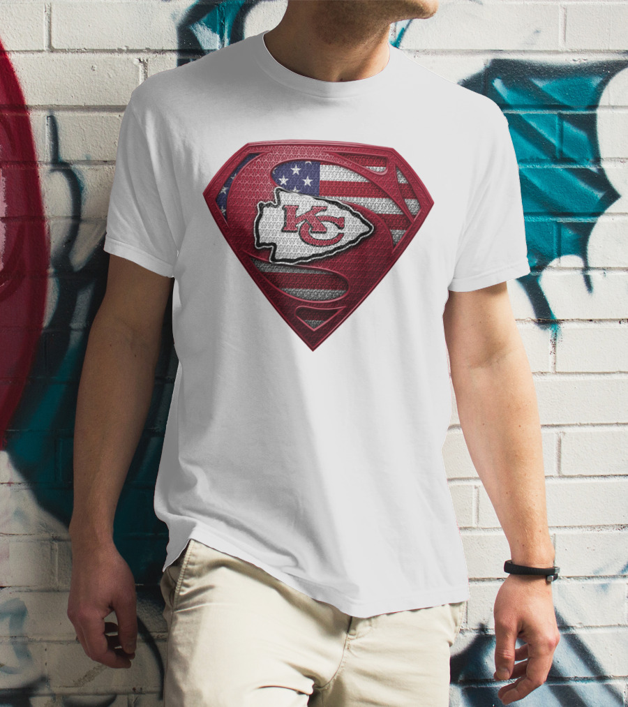 Kansas City Chiefs Super Shield American Flag SPM T-Shirt