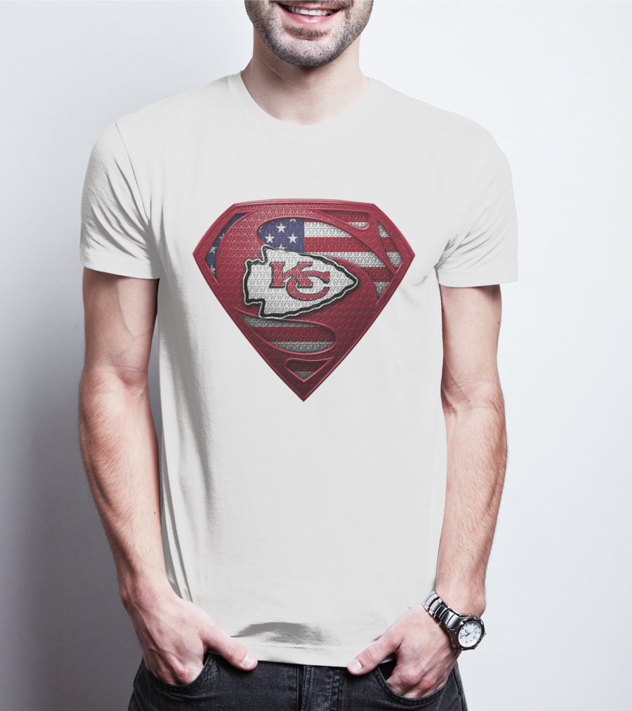 Kansas City Chiefs Super Shield American Flag SPM T-Shirt