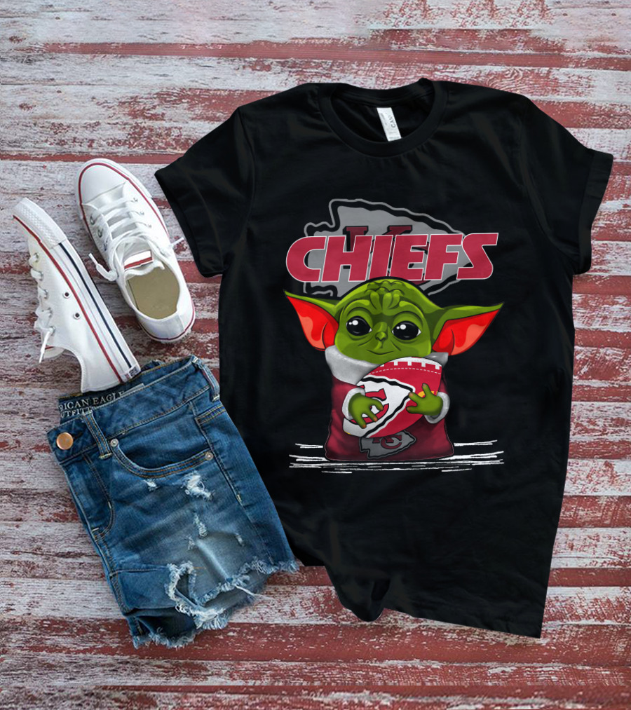 Yoda Chiefs Kansas City Football Fan T-Shirt