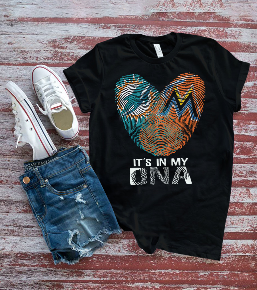 Miami Dolphins Marlins It's In My Dna T-Shirt