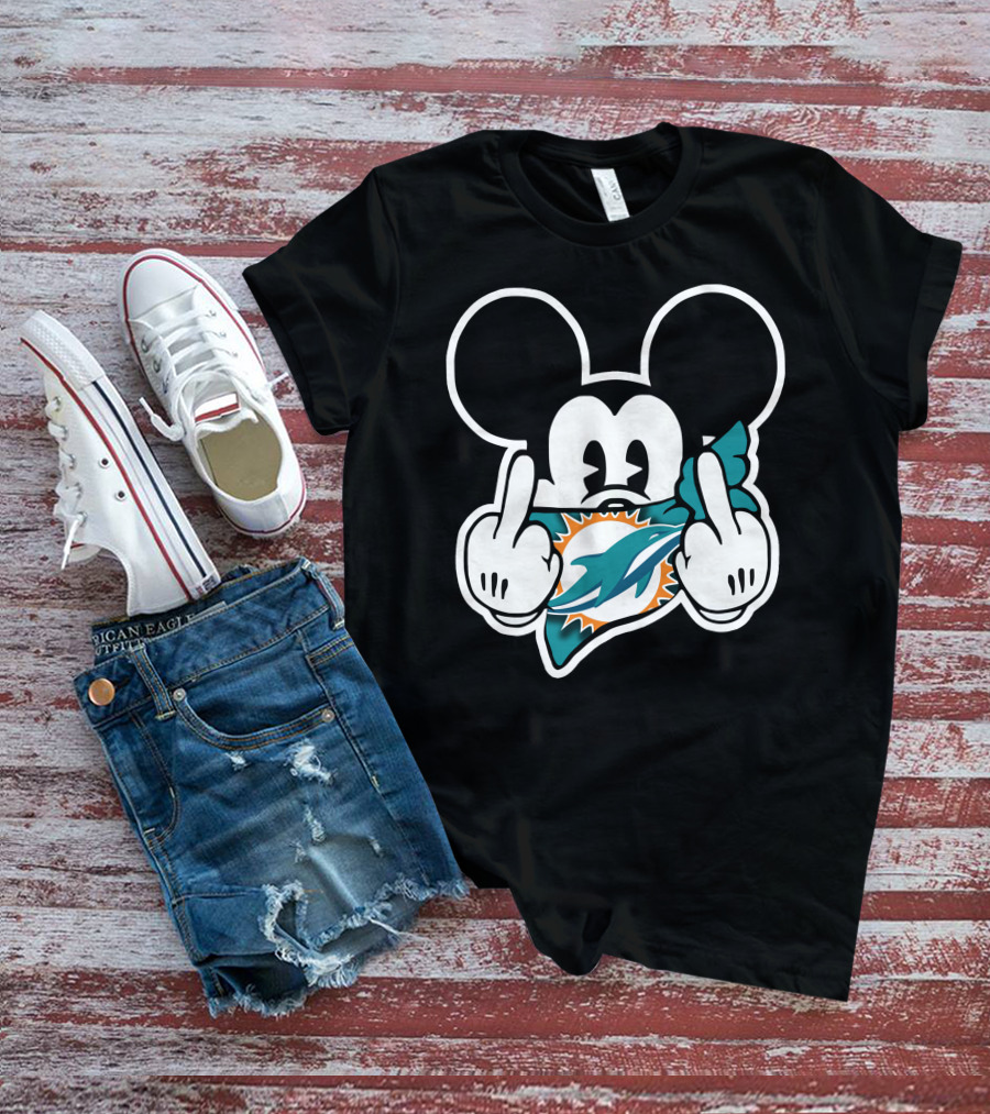 Miami Dolphins 63 Mickey Mouse T-Shirt