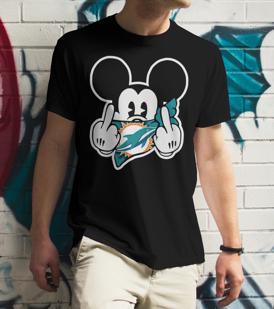 Miami Dolphins 63 Mickey Mouse T-Shirt