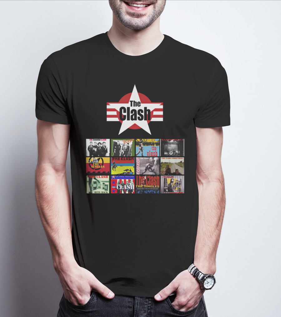 The Clash Essential Compilation Album Covers Collection T-Shirt