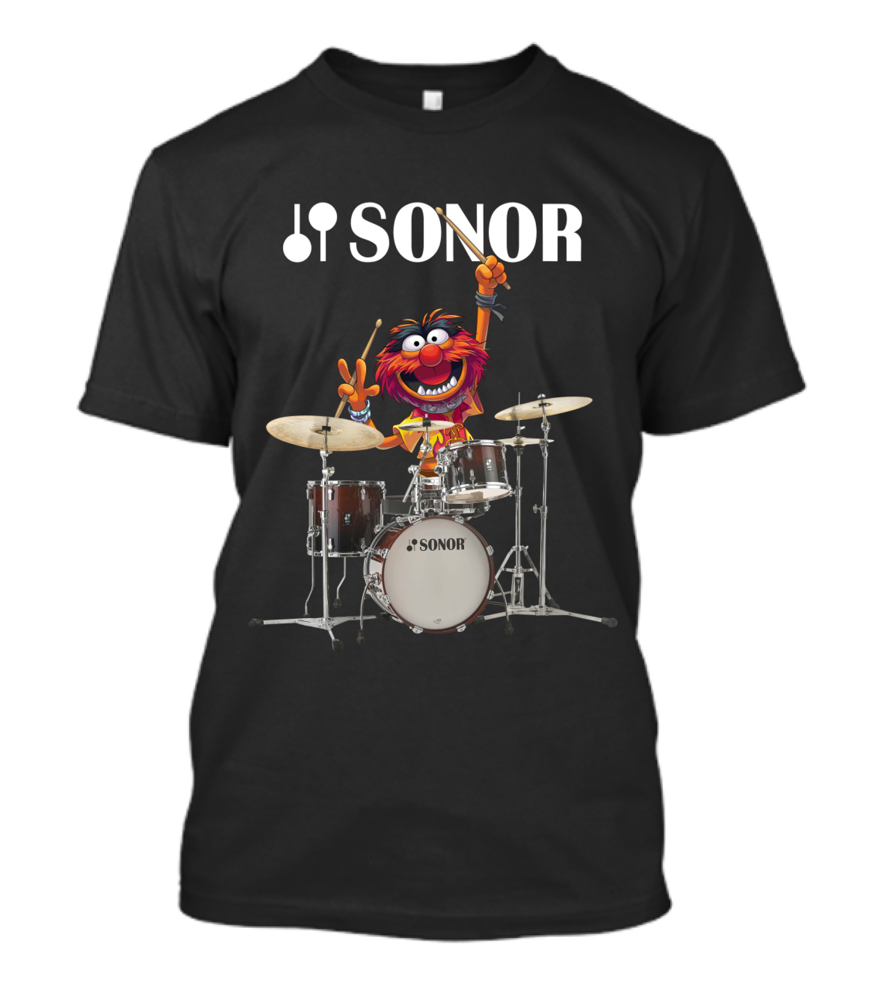 The Muppet Show Animal Playing Sonor Drums Enthusiastically T-Shirt