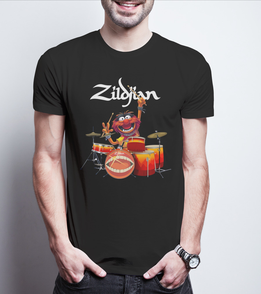 The Muppet Show Animal Zildjian Drums Enthusiast Playful T-Shirt