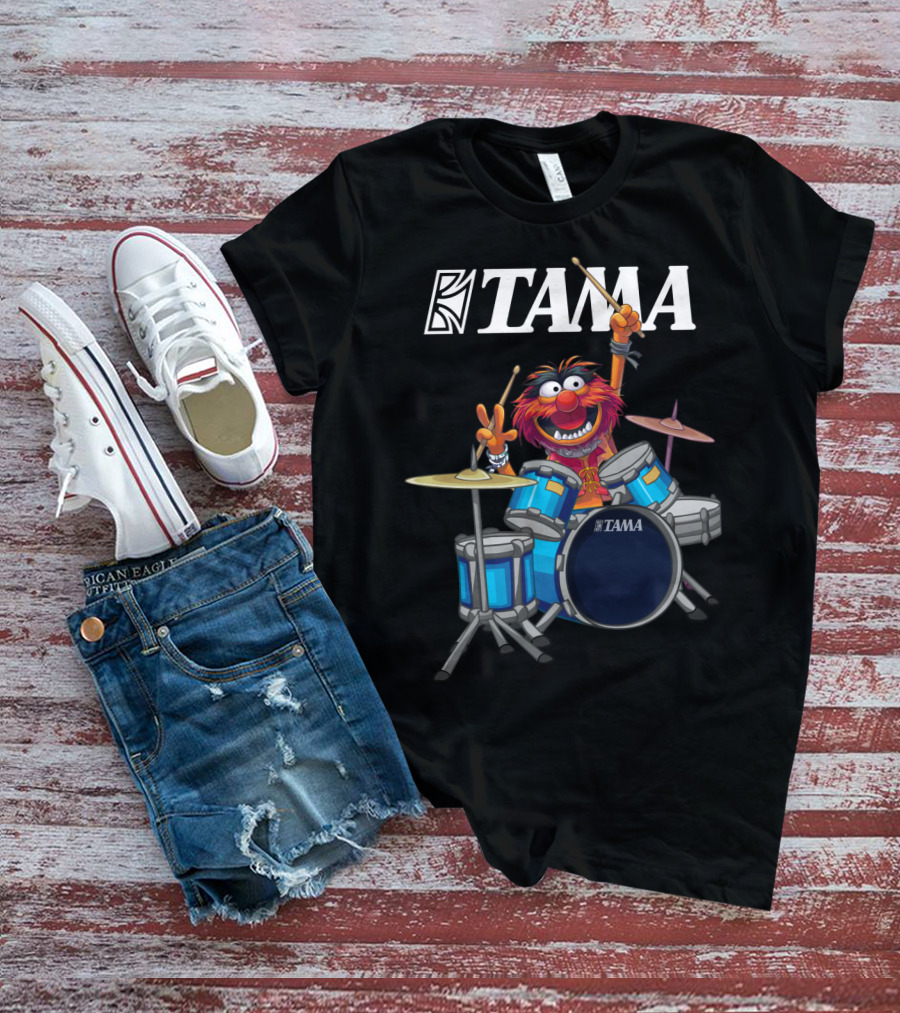 The Muppet Show Animal With Tama Drums Enthusiastic Performance T-Shirt