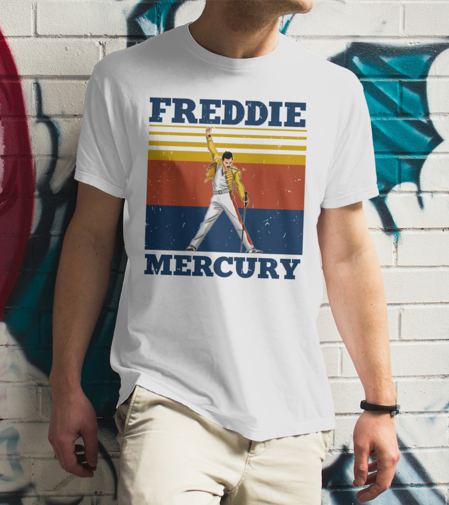 FREDDIE MERCURY Yellow Jacket T-Shirt