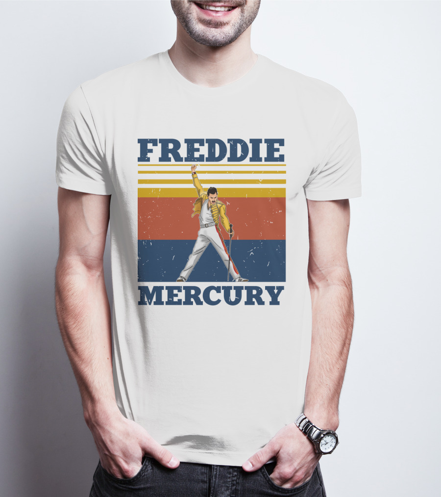 FREDDIE MERCURY Yellow Jacket T-Shirt